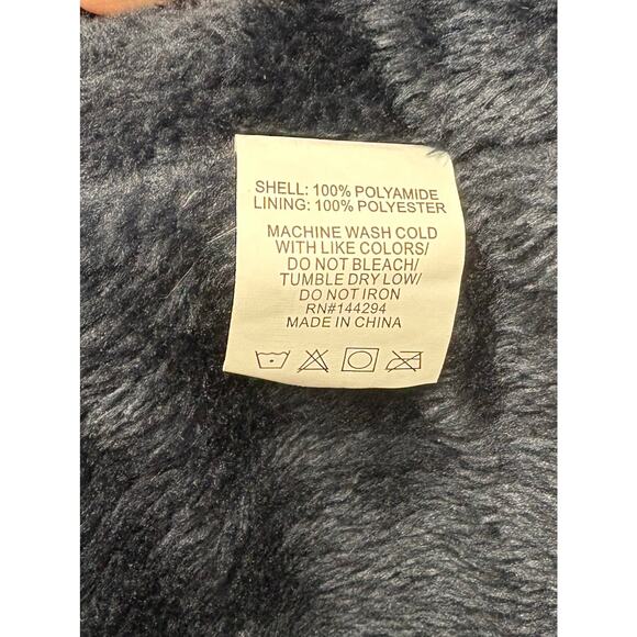 Navy Blue Parka, Leehanton Winter Coat, Faux Fur Collar, Women's Size XL - Picture 12 of 12